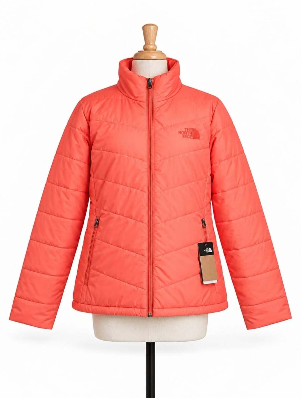 The North Face Tamburello Jacket Womens 3XL Coral Sunrise Insulated Puffer NWT